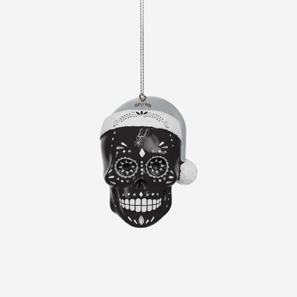 San Antonio Spurs Sugar Skull Ornament FOCO - FOCO.com