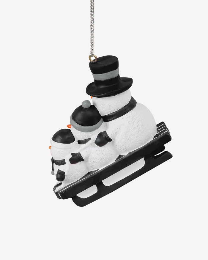 San Antonio Spurs Sledding Snowmen Ornament FOCO - FOCO.com