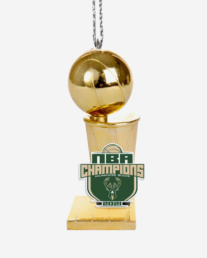 Milwaukee Bucks 2021 NBA Champions Trophy Ornament FOCO - FOCO.com