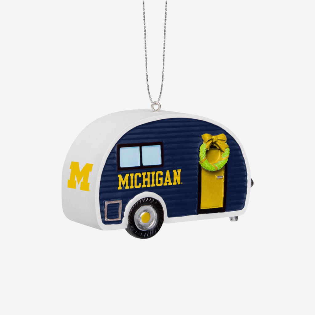 Michigan Wolverines Camper Ornament FOCO - FOCO.com