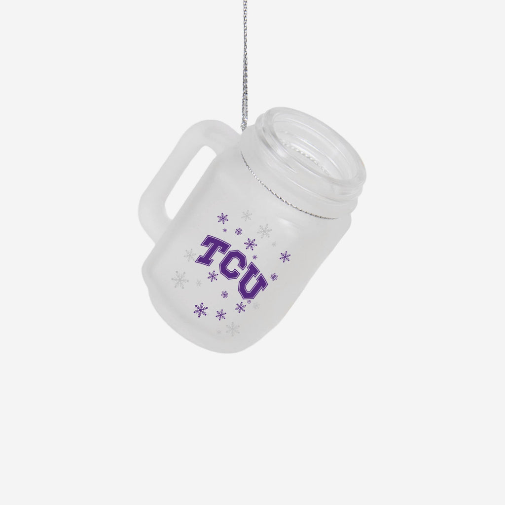 TCU Horned Frogs Mason Jar Ornament FOCO - FOCO.com