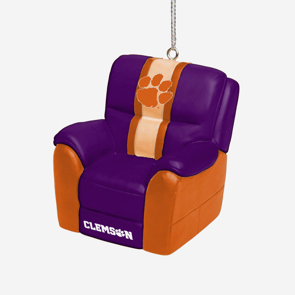 Clemson Tigers Reclining Chair Ornament FOCO - FOCO.com