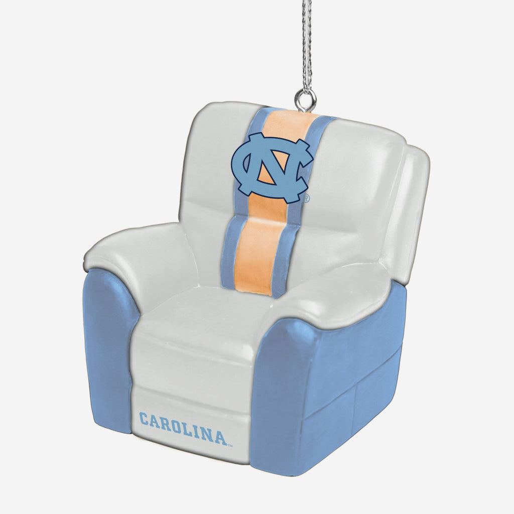North Carolina Tar Heels Reclining Chair Ornament FOCO - FOCO.com