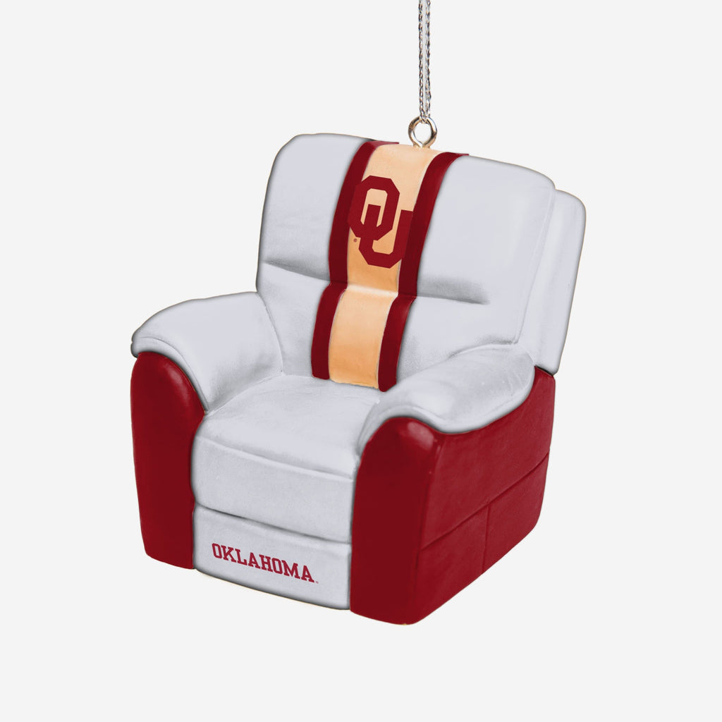 Oklahoma Sooners Reclining Chair Ornament FOCO - FOCO.com