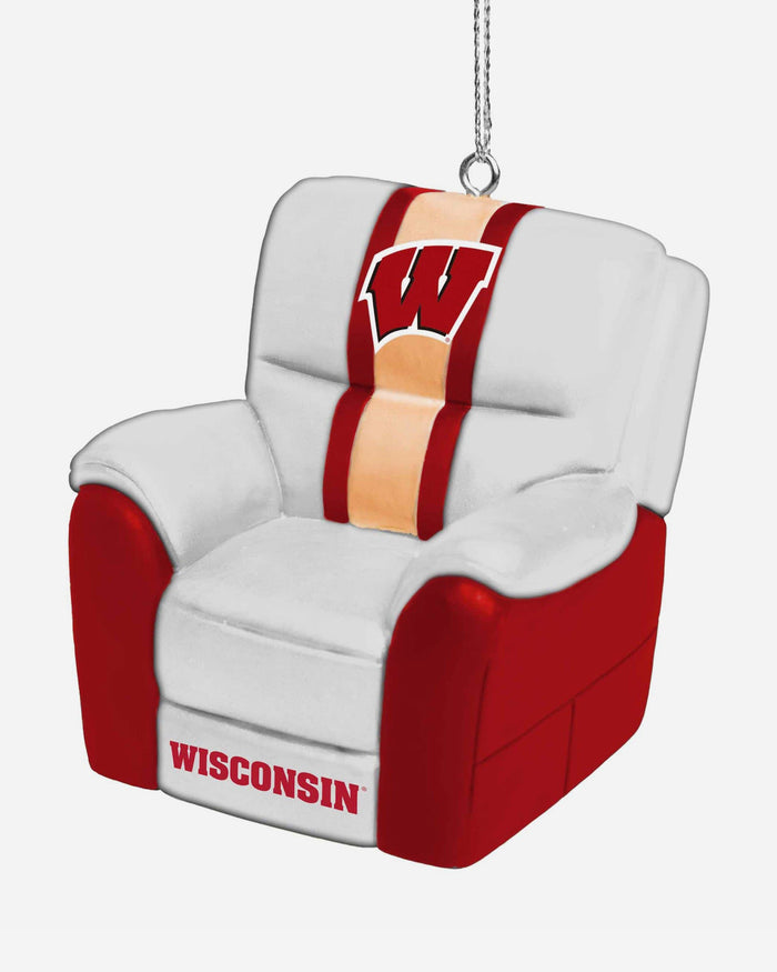 Wisconsin Badgers Reclining Chair Ornament FOCO - FOCO.com