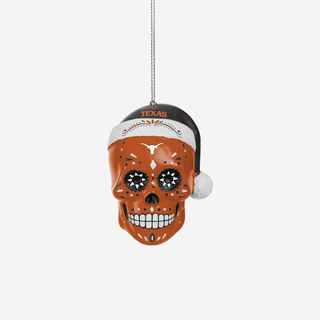 Texas Longhorns Sugar Skull Ornament FOCO - FOCO.com