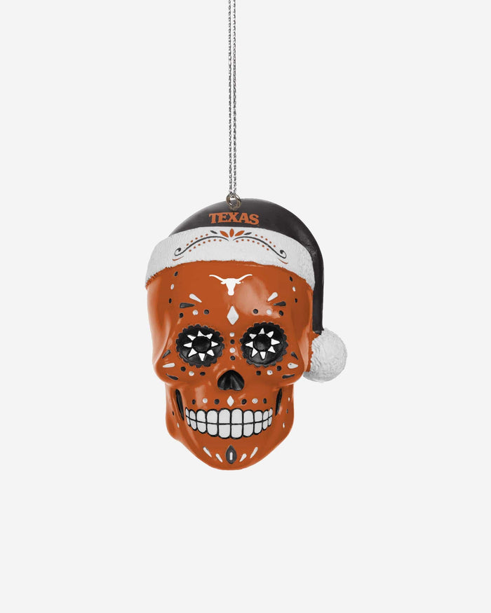 Texas Longhorns Sugar Skull Ornament FOCO - FOCO.com