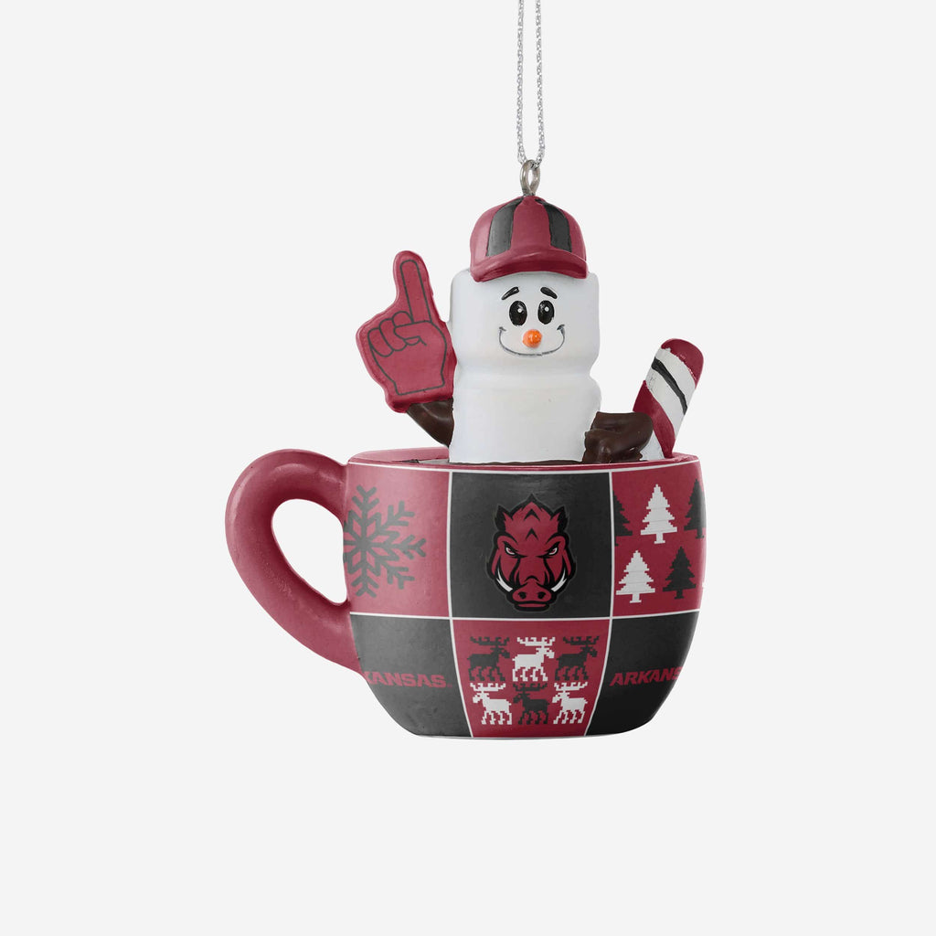 Arkansas Razorbacks Smores Mug Ornament FOCO - FOCO.com