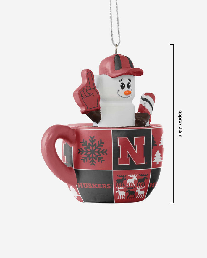 Nebraska Cornhuskers Smores Mug Ornament FOCO - FOCO.com
