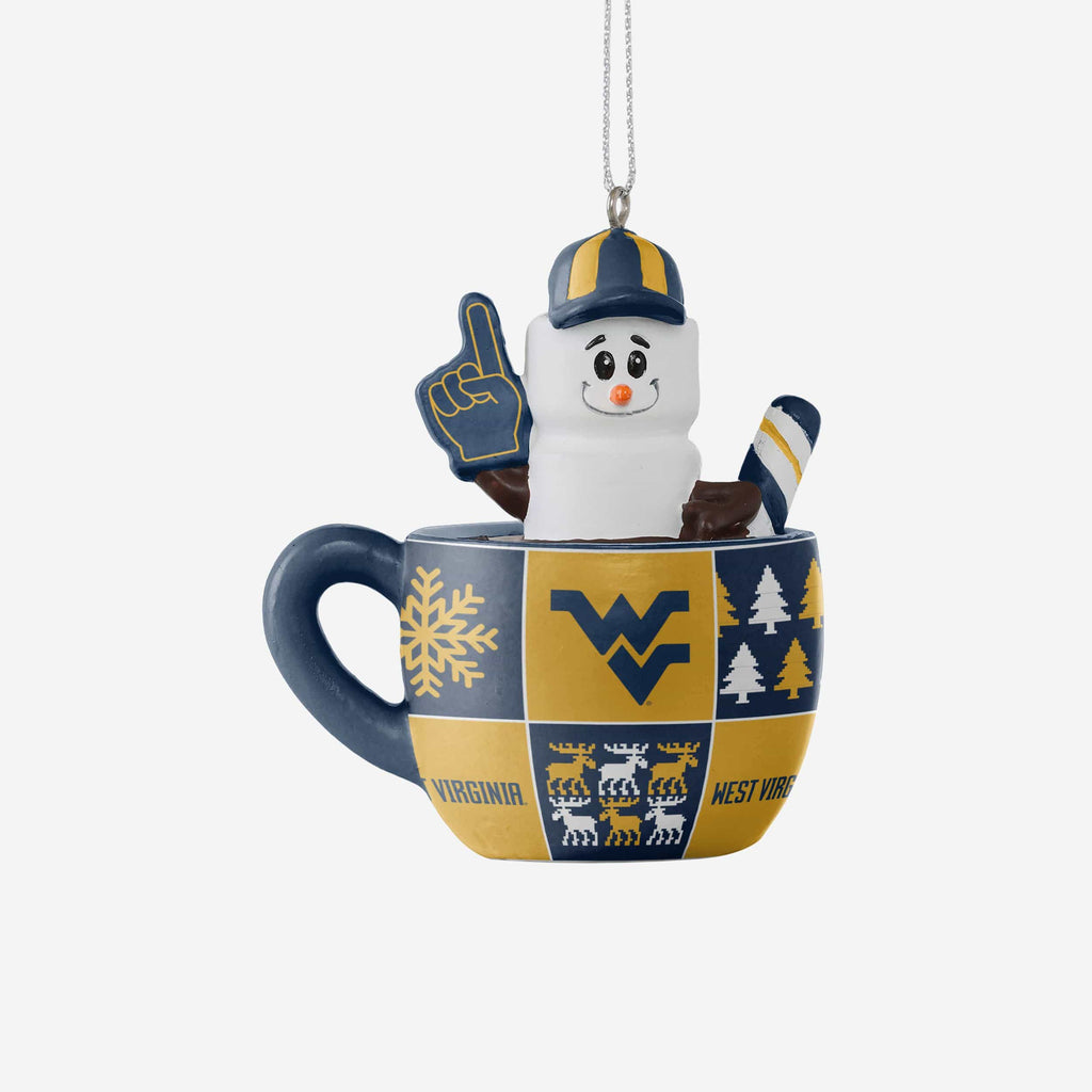 West Virginia Mountaineers Smores Mug Ornament FOCO - FOCO.com