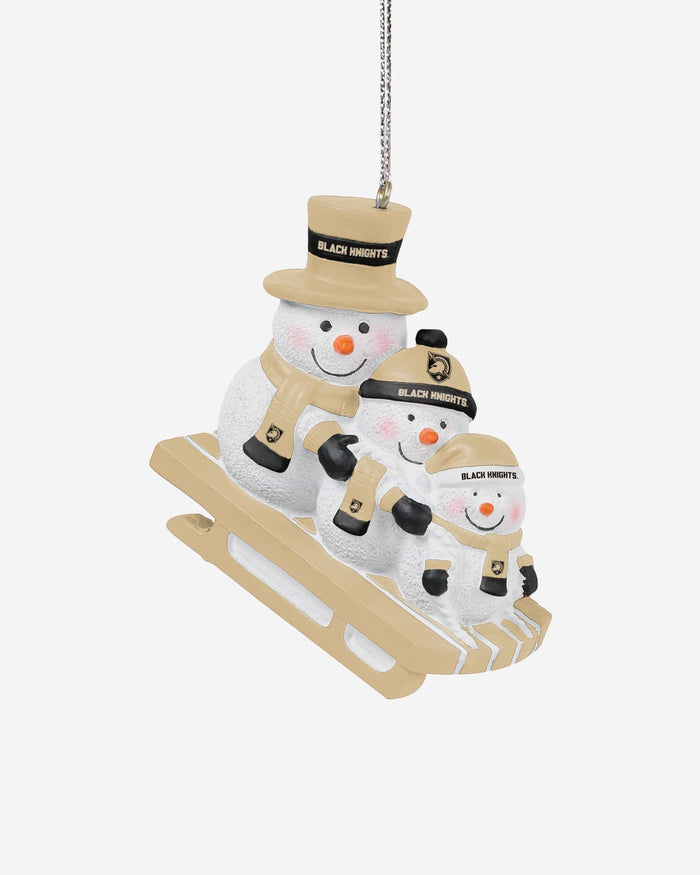 Army Black Knights Sledding Snowmen Ornament FOCO - FOCO.com