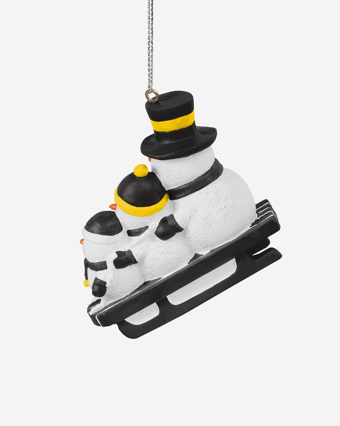 Iowa Hawkeyes Sledding Snowmen Ornament FOCO - FOCO.com