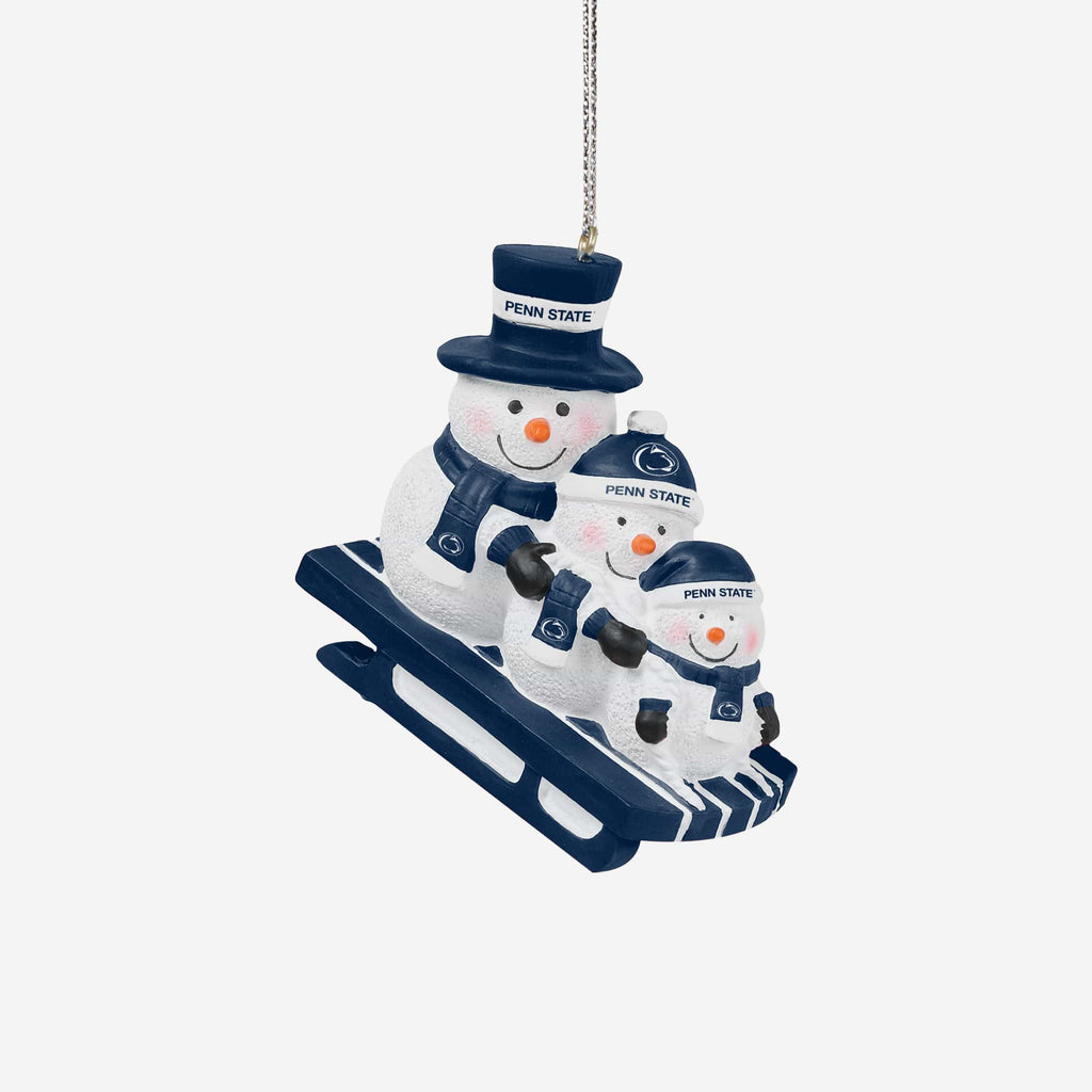 Penn State Nittany Lions Sledding Snowmen Ornament FOCO - FOCO.com