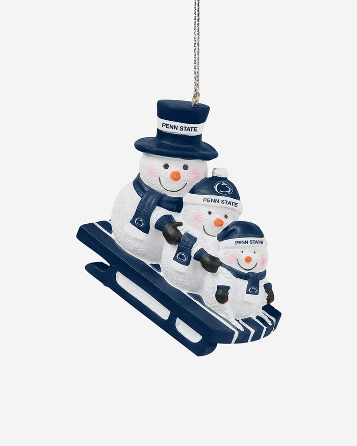Penn State Nittany Lions Sledding Snowmen Ornament FOCO - FOCO.com