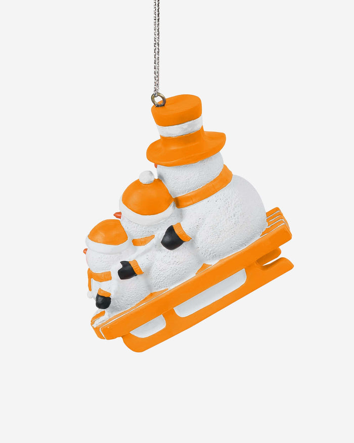 Tennessee Volunteers Sledding Snowmen Ornament FOCO - FOCO.com