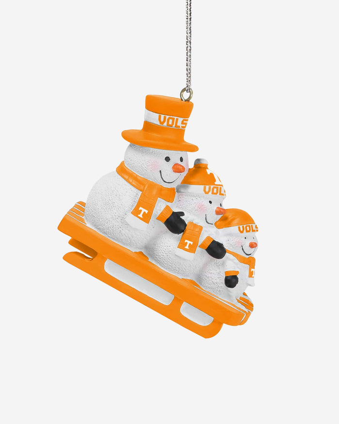 Tennessee Volunteers Sledding Snowmen Ornament FOCO - FOCO.com