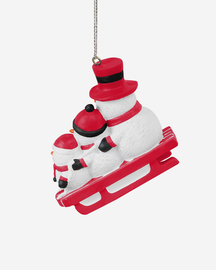 Texas Tech Red Raiders Sledding Snowmen Ornament FOCO - FOCO.com