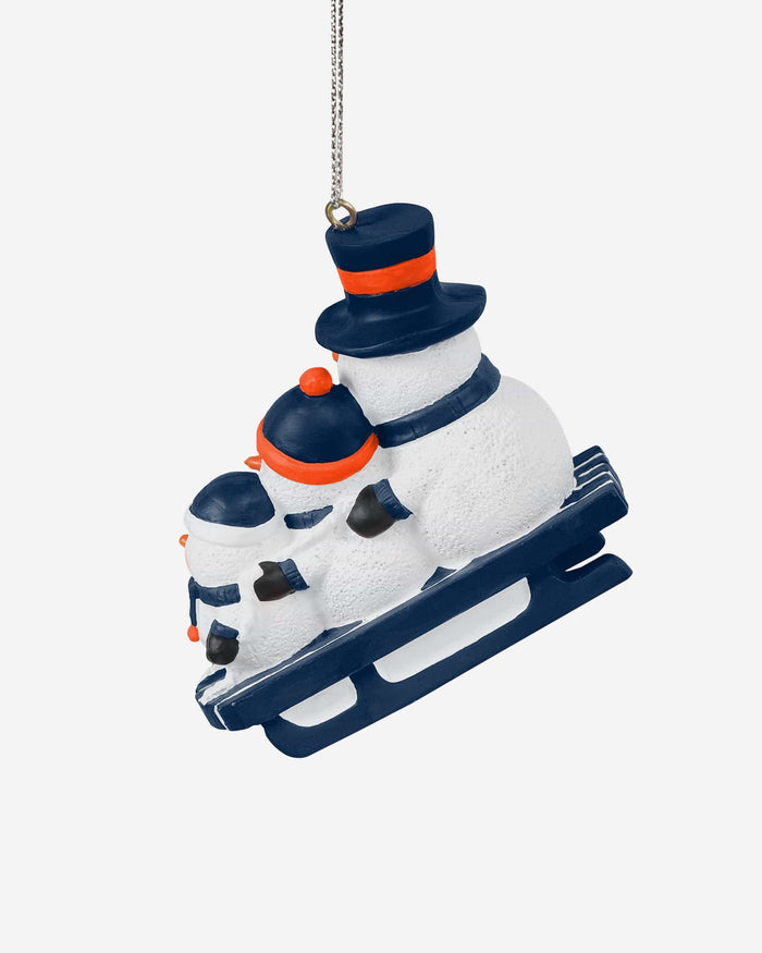 Virginia Cavaliers Sledding Snowmen Ornament FOCO - FOCO.com