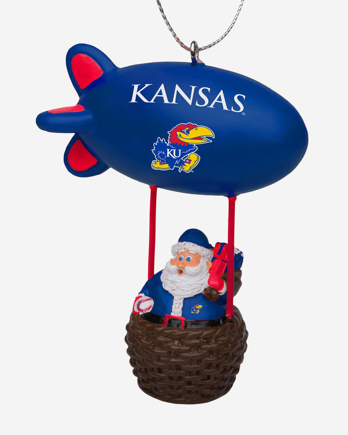 Kansas Jayhawks Santa Blimp Ornament FOCO - FOCO.com