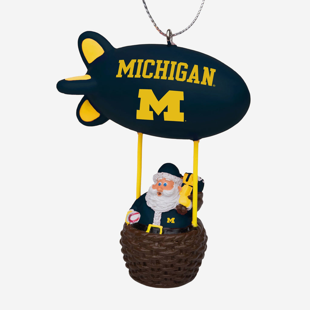 Michigan Wolverines Santa Blimp Ornament FOCO - FOCO.com