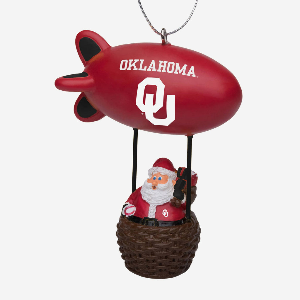 Oklahoma Sooners Santa Blimp Ornament FOCO - FOCO.com