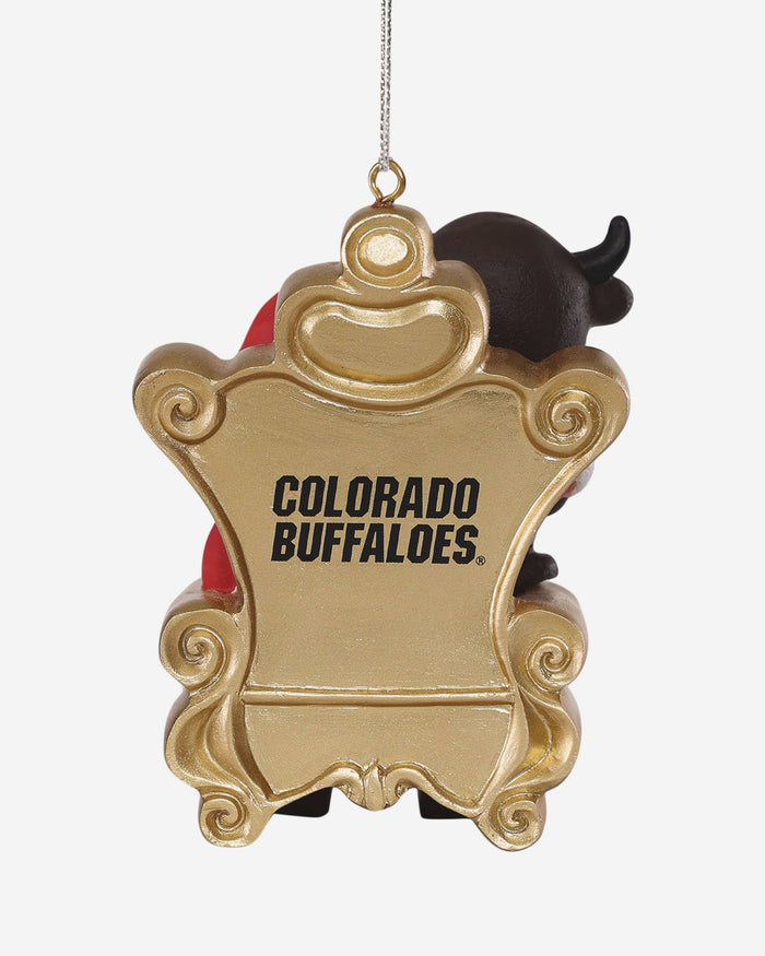 Chip the Buffalo Colorado Buffaloes Mascot On Santa's Lap Ornament Foco - FOCO.com
