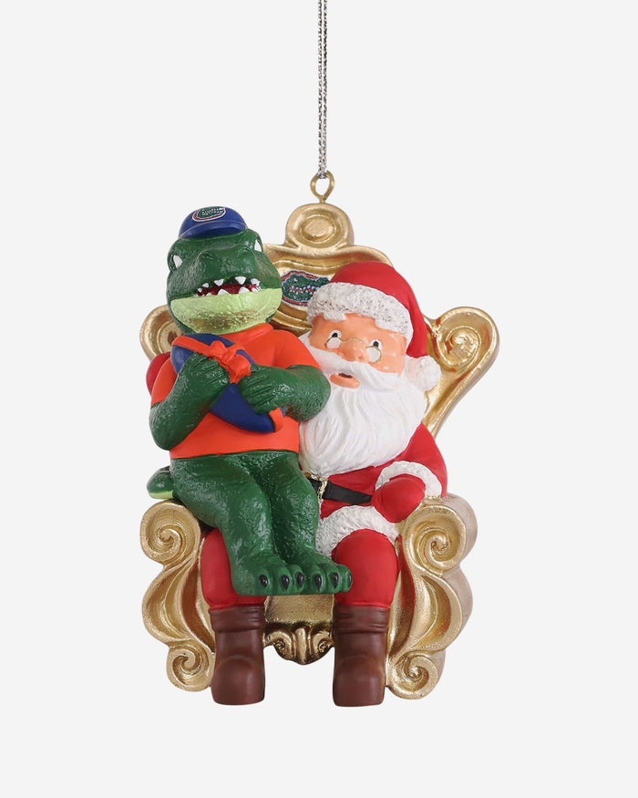 Albert Florida Gators Mascot On Santa's Lap Ornament Foco - FOCO.com