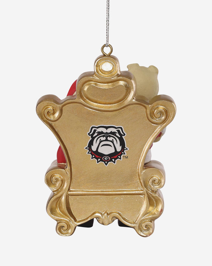 Hairy Dawg Georgia Bulldogs Mascot On Santa's Lap Ornament Foco - FOCO.com