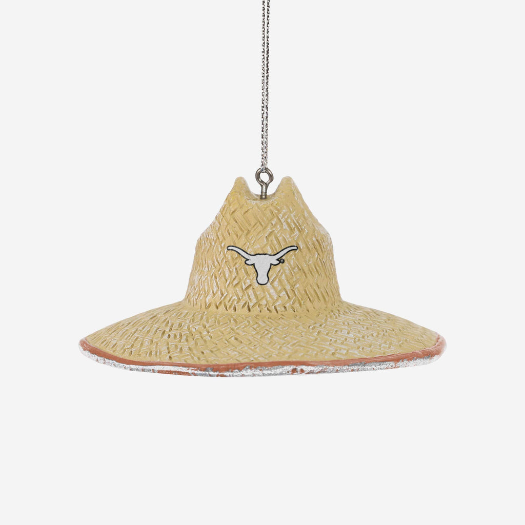 Texas Longhorns Straw Hat Ornament FOCO - FOCO.com