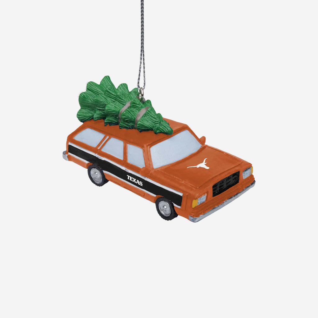 Texas Longhorns Station Wagon With Tree Ornament FOCO - FOCO.com