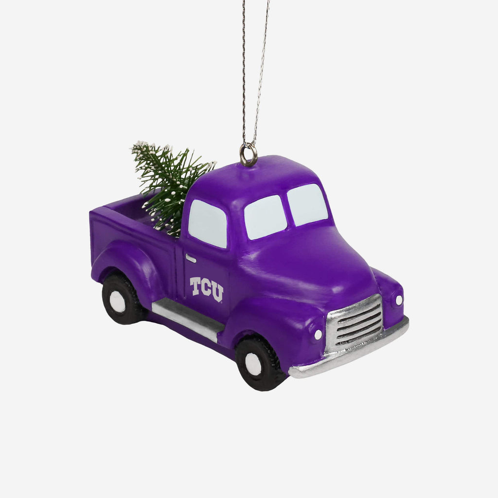 TCU Horned Frogs Truck With Tree Ornament FOCO - FOCO.com