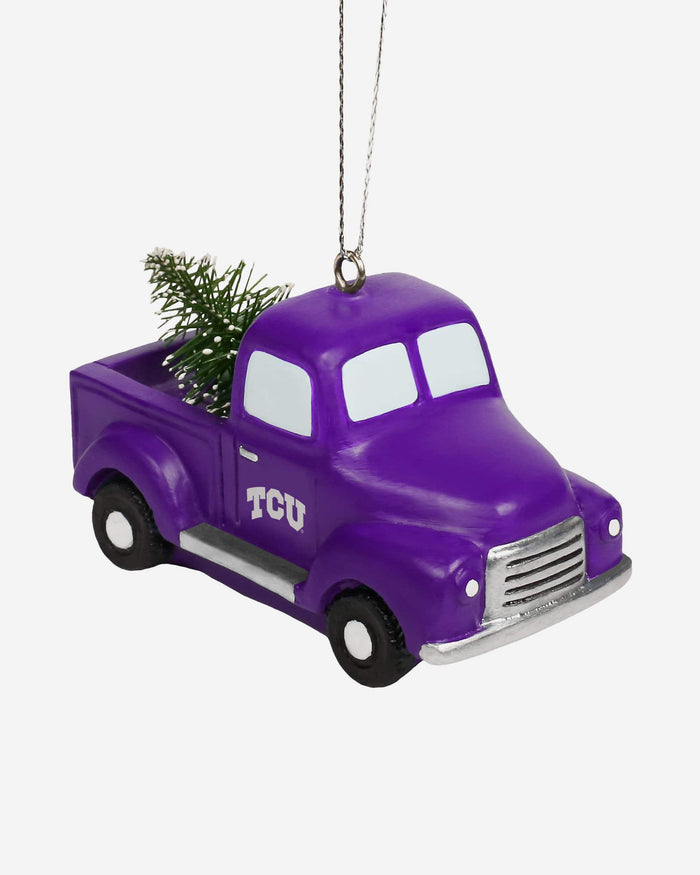 TCU Horned Frogs Truck With Tree Ornament FOCO - FOCO.com
