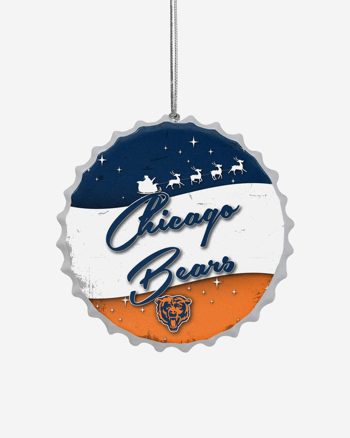Chicago Bears Bottlecap Sign Ornament FOCO - FOCO.com