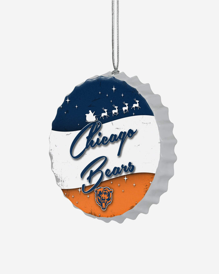 Chicago Bears Bottlecap Sign Ornament FOCO - FOCO.com