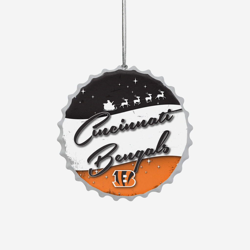 Cincinnati Bengals Bottlecap Sign Ornament FOCO - FOCO.com