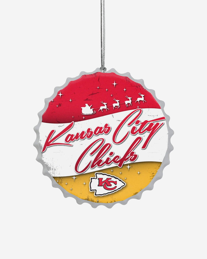 Kansas City Chiefs Bottlecap Sign Ornament FOCO - FOCO.com