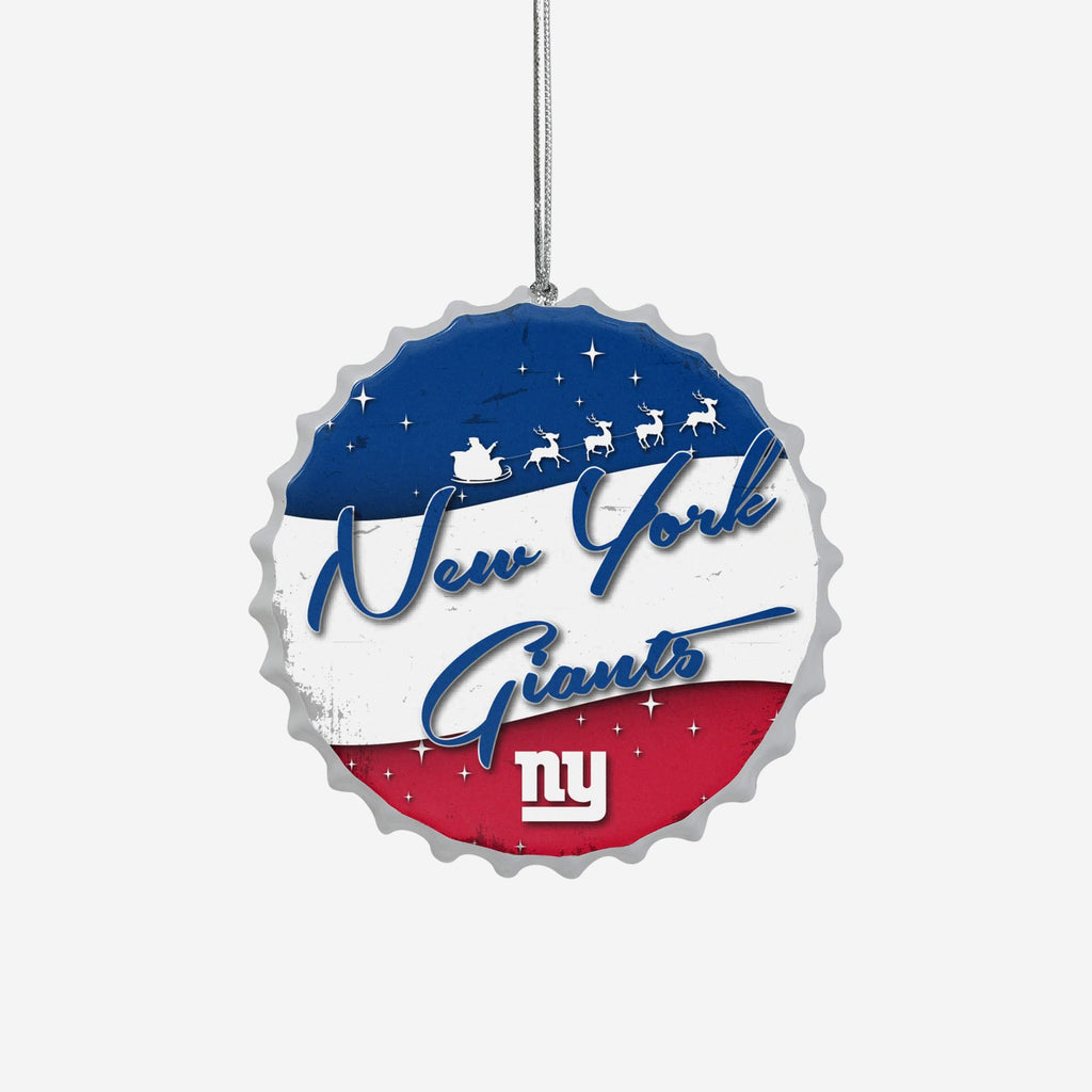 New York Giants Bottlecap Sign Ornament FOCO - FOCO.com