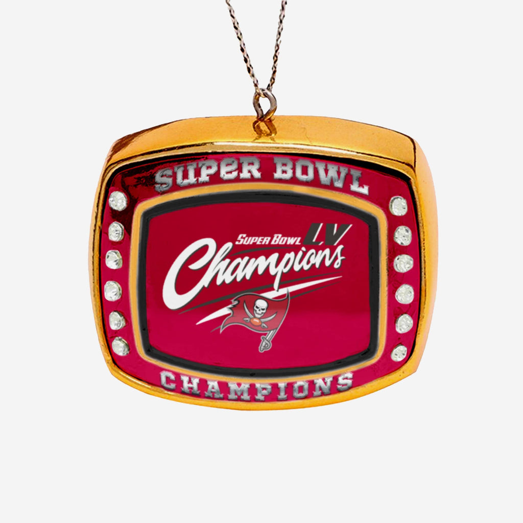 Tampa Bay Buccaneers Super Bowl LV Champions Ring Ornament FOCO - FOCO.com