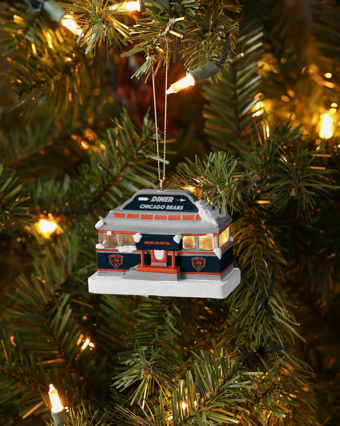 Chicago Bears Light Up Diner Ornament FOCO - FOCO.com