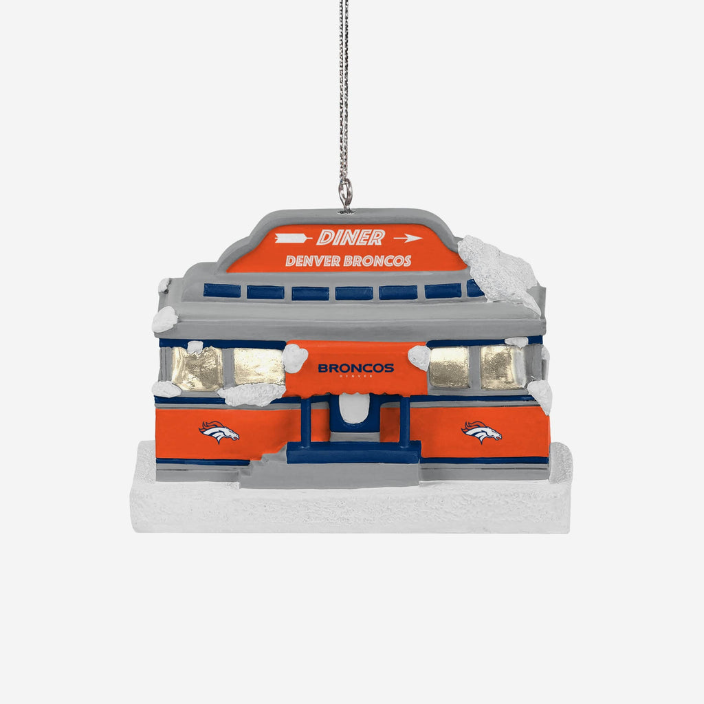 Denver Broncos Light Up Diner Ornament FOCO - FOCO.com