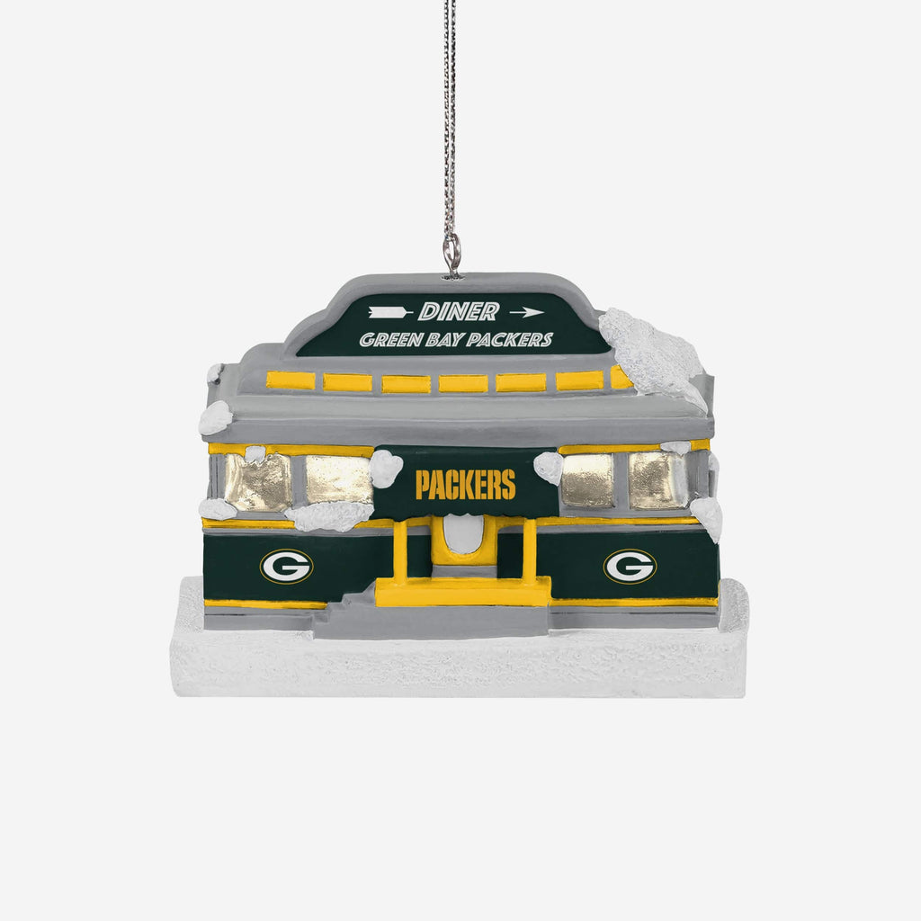 Green Bay Packers Light Up Diner Ornament FOCO - FOCO.com