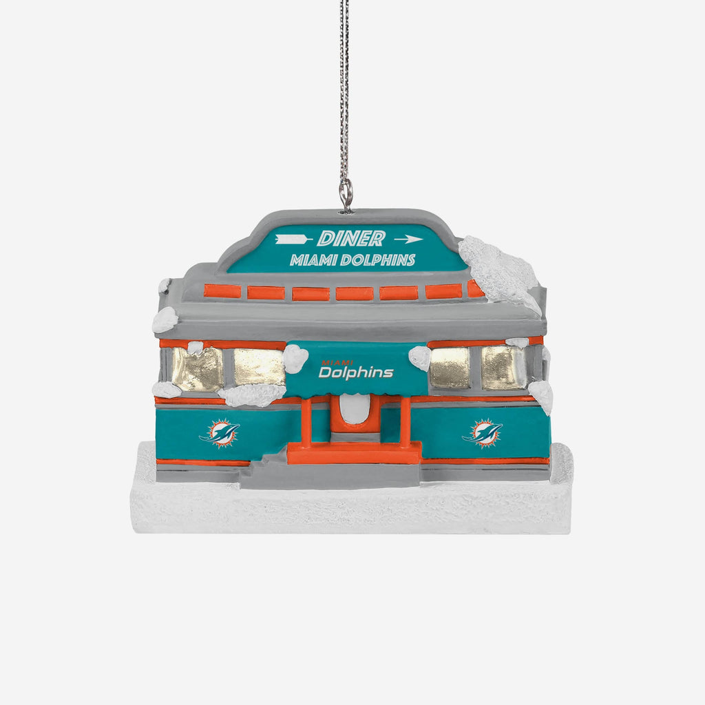 Miami Dolphins Light Up Diner Ornament FOCO - FOCO.com