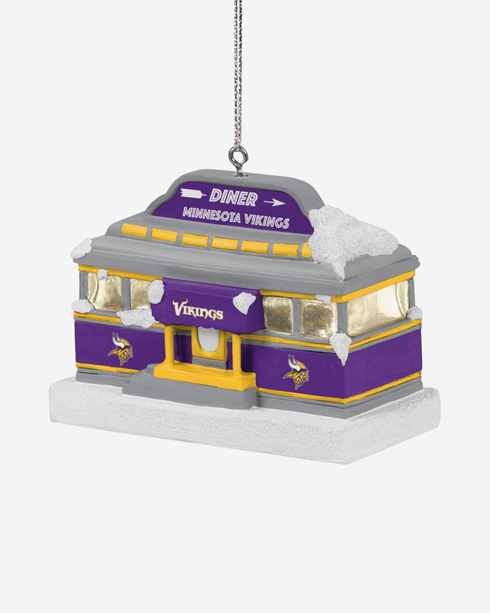 Minnesota Vikings Light Up Diner Ornament FOCO - FOCO.com