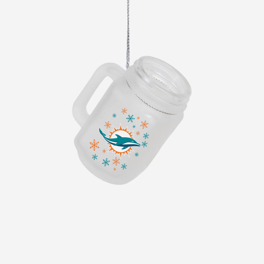 Miami Dolphins Mason Jar Ornament FOCO - FOCO.com