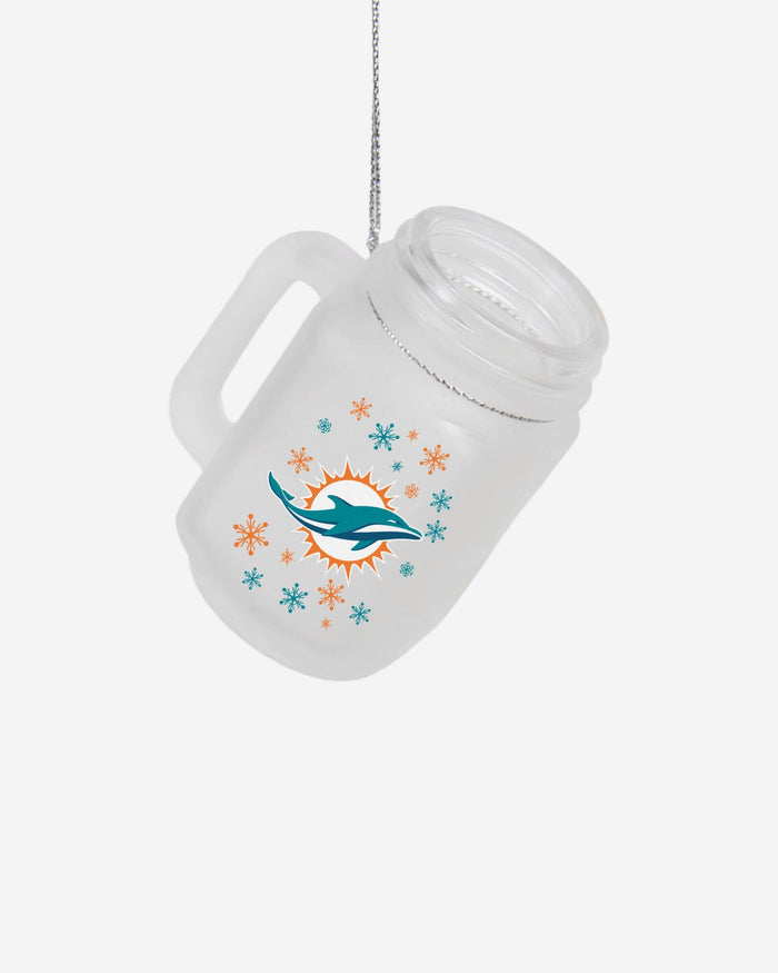 Miami Dolphins Mason Jar Ornament FOCO - FOCO.com