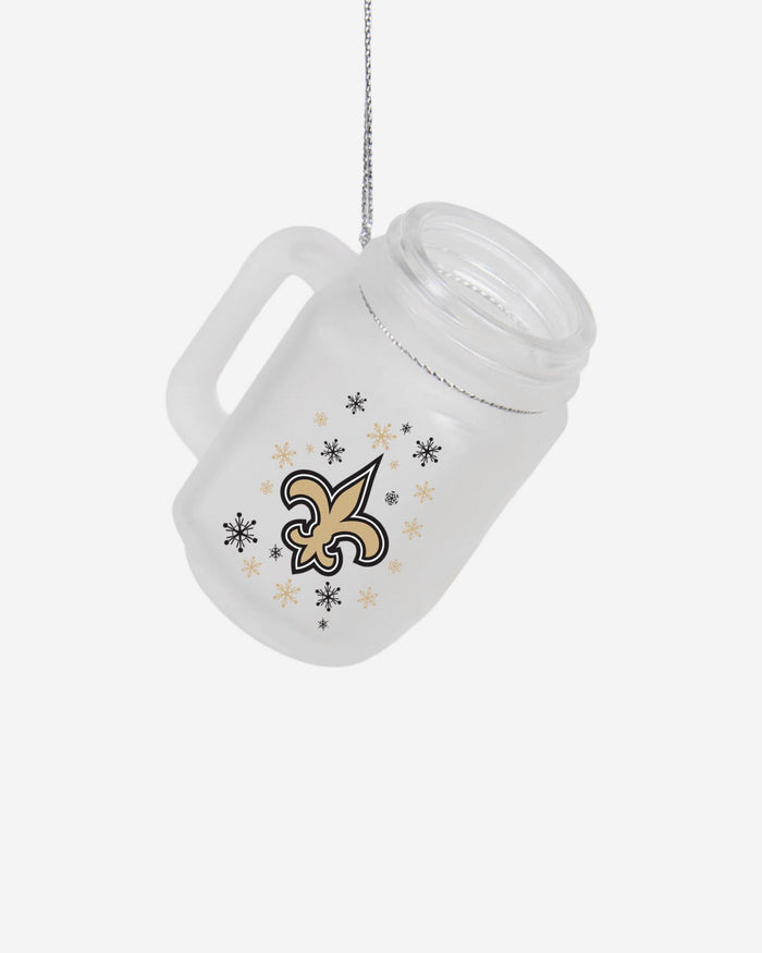 New Orleans Saints Mason Jar Ornament FOCO - FOCO.com