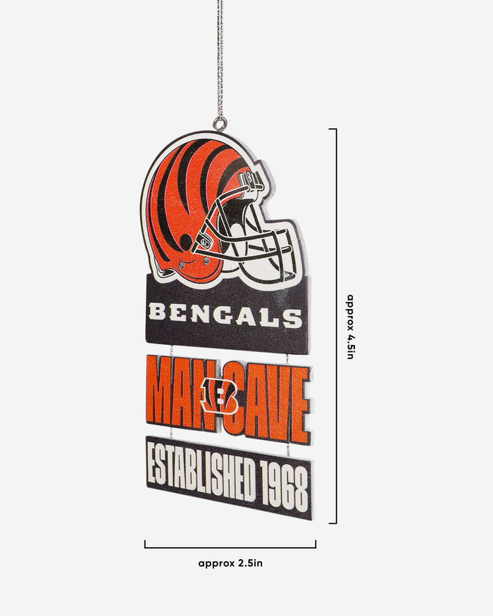 Cincinnati Bengals Mancave Sign Ornament FOCO - FOCO.com