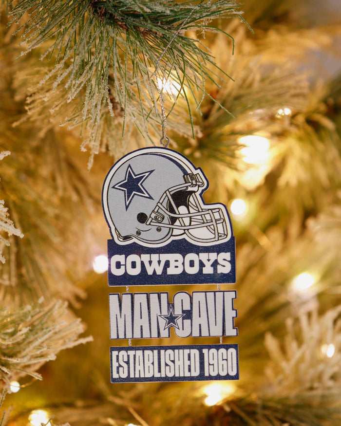 Dallas Cowboys Mancave Sign Ornament FOCO - FOCO.com