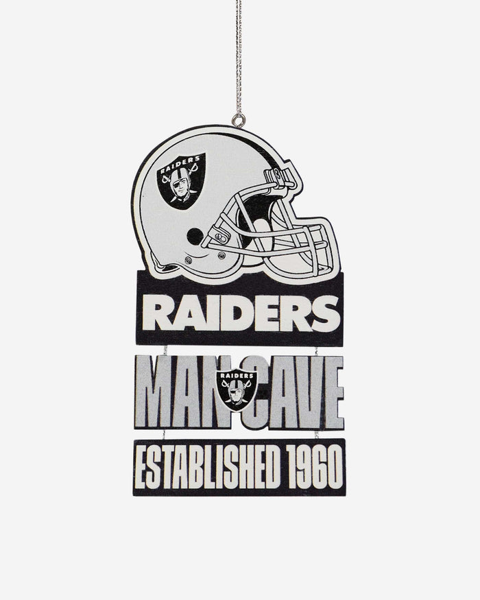 Las Vegas Raiders Mancave Sign Ornament FOCO - FOCO.com