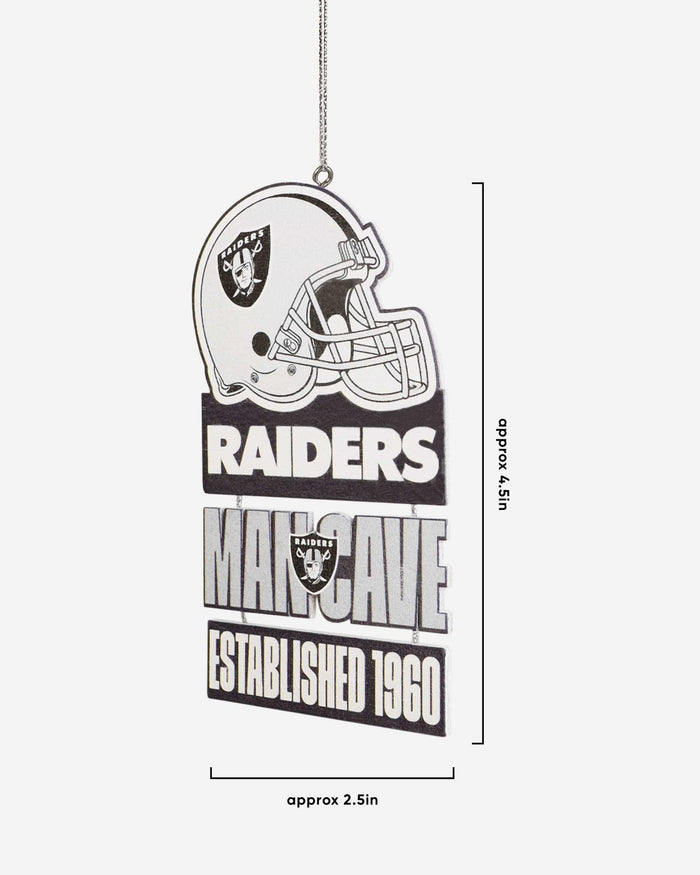 Las Vegas Raiders Mancave Sign Ornament FOCO - FOCO.com